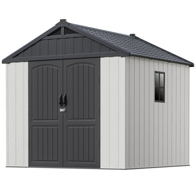 8 Ft. W X 8 Ft. D Resin Storage Shed, Beige