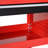 Rolling Tool Cart with Wheels Storage Trays for Garage Warehouse Red
