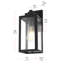 Applique murale noire de 13 pouces Allson