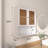 26" Wall Mounted Storage Cabinet With Glass Doors And Soft Close-124537055