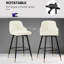 Tabouret de bar et de comptoir pivotant revêtu de velours-895881239-873056601