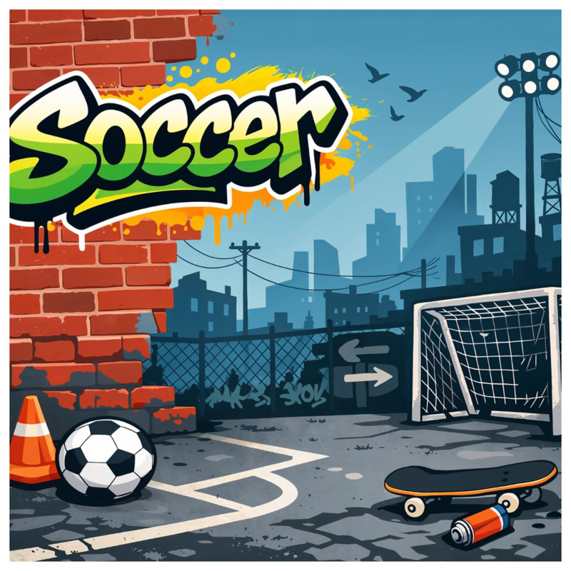 Couvertures Urban Soccer, 60in W x 80in H