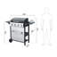 Barbecue au gaz propane à 4 brûleurs