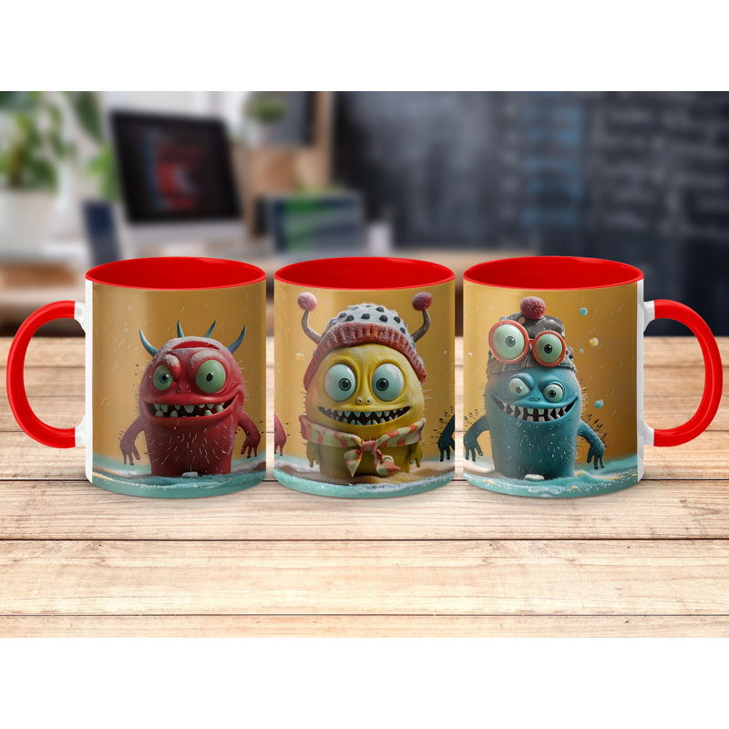 Ceramic Coffee Mug, Red