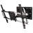 Support mural simple articulé argent / noir inclinable pouvant supporter jusqu'à 140 lb