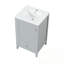 Meuble-lavabo de salle de bain avec lavabo, porte à fermeture douce, support de rangement et tiroir-363980503