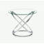 Table basse ronde en verre.-107180588