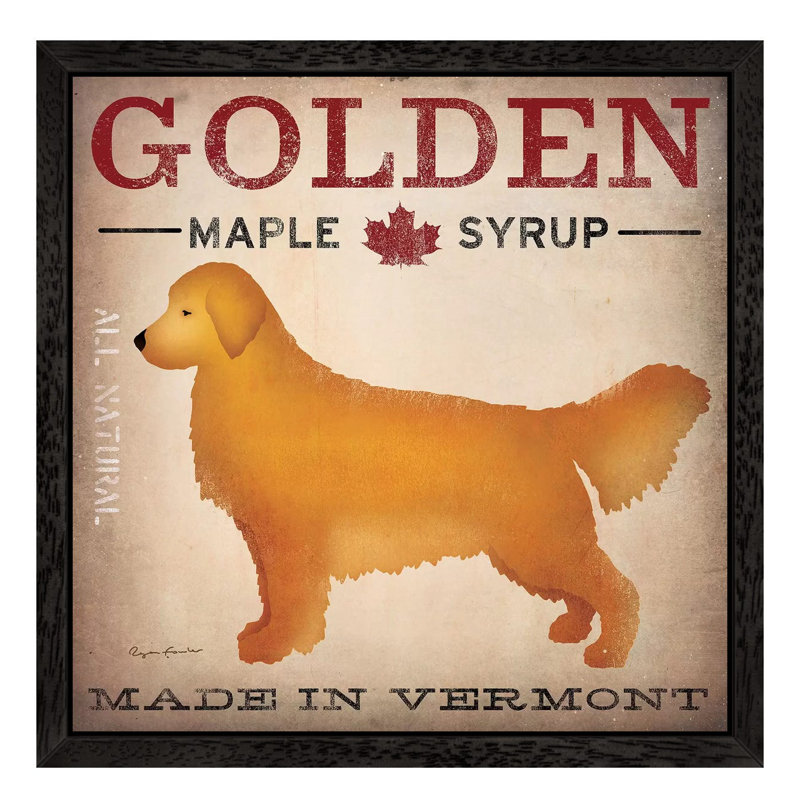 Golden Maple Syrup by Ryan Fowler - Print on Canvas, Black Floater Framed, 93.98 cm H x 93.98 cm W