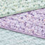 Courtepointe Seersucker double / grand - 4 pièces, style floral, rembourrage, taches de coussin nettoyables avec jet-118768527