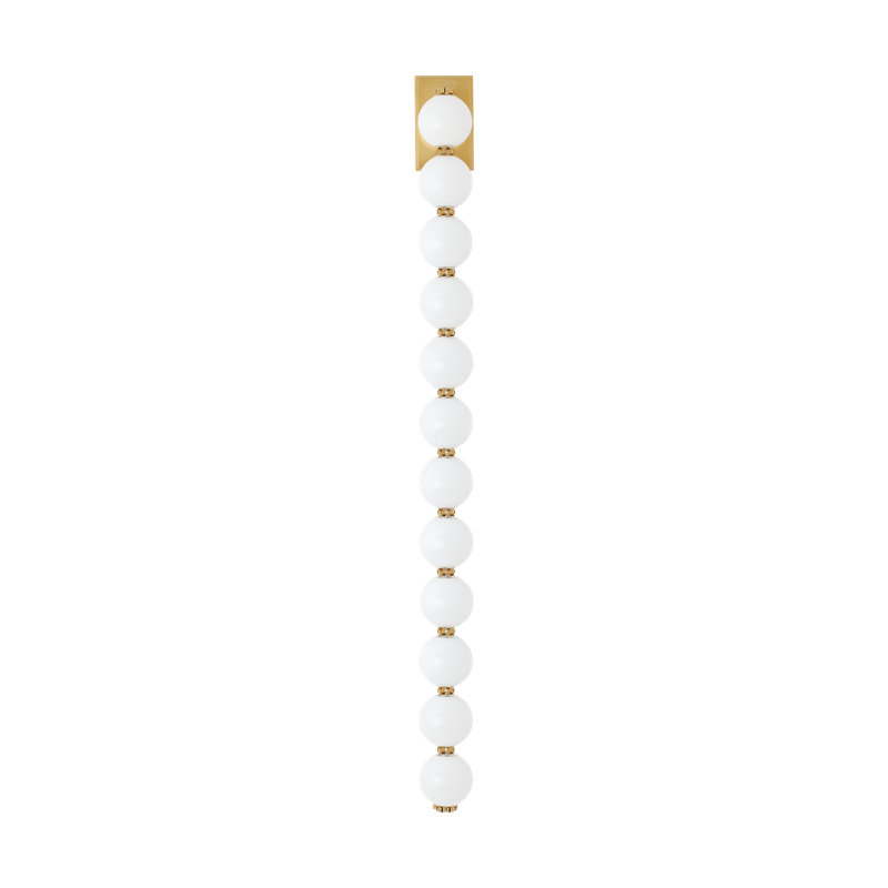 Perle 40 Sconce, Hand Rubbed Antique Brass