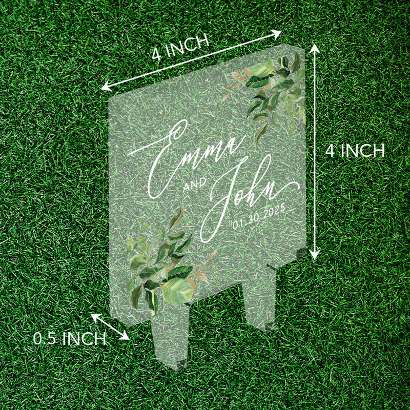 Acrylic Cake Topper