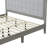 Solid Wood Platform Upholstered Headboard Bed