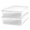 Contenant de rangement en plastique empilable Homz
