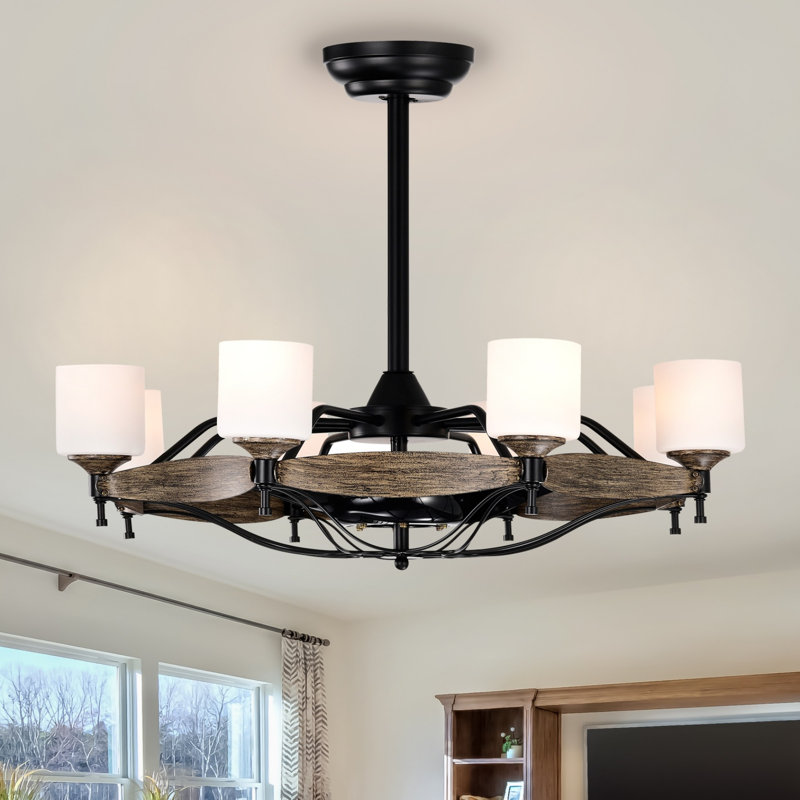 Ventilateur de plafond 33 "avec bougies