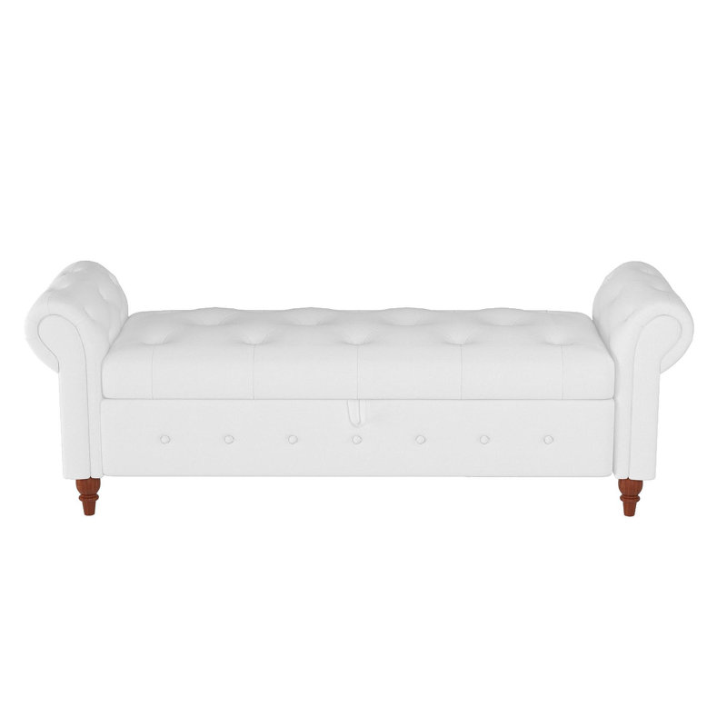 Velours de banc de lit, Blanc, crème