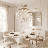  Luna 15-Light Chandelier in Warm Brass-458601398