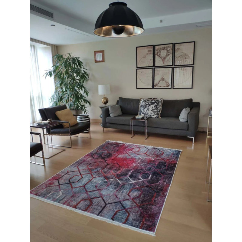 Tapis Matarranz avec envers antidérapant, Tapis de couloir 5 pi 3 po x 14 pi 9 po