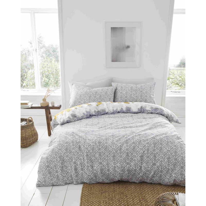 Hermosa Tie Dye Cotton Duvet Cover Set, Single Duvet Cover + 1 Standard Pillowcase