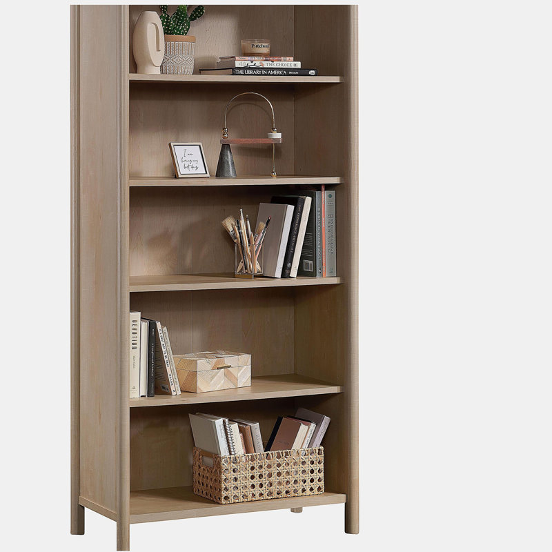 Bibliothèque à 5 tablettes, finition brune