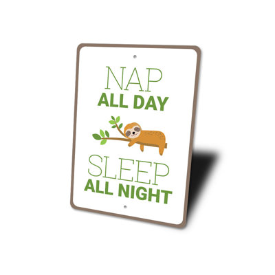 Enseigne en aluminium Nap All Day
