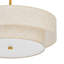 Lustre semi-encastré en tissu 4 lumières Maskell-1147556284