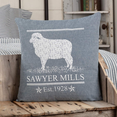 Sawyer Mill Lamb Cotton Throw Pillow