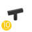 1.5 in. Modern T-Shaped Cabinet Knob (10-Pack)-118401432