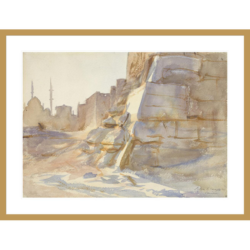«CairoJohn Singer Sargent», estampe numérique encadrée, H 31,71 po x l 41,5 po