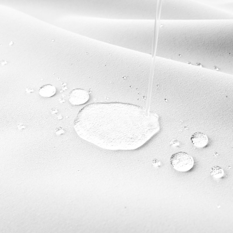 Rideaux occultant 100% oléfine imperméables, Blanc, L 52 po x L 96 po