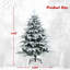 Arbre de Noël enneigé 4,5 pi.-838026508