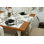 Chemin de table Red Barrel Studio® 16X106, Accessoire de salle à manger élégant, gris, gris
