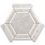 9" x 8" Marble Honeycomb Mosaic Wall & Floor Tile