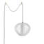 Lampe à guirlande Mouton, laiton vieilli, abat-jour en satin blanc, à intensité variable, ampoule incluse-43030489