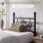 Metal Bed Frame, Vintage Circular Headboard & Footboard, Heavy-Duty Iron Platform Bed, No Box Spring Needed-2126442839