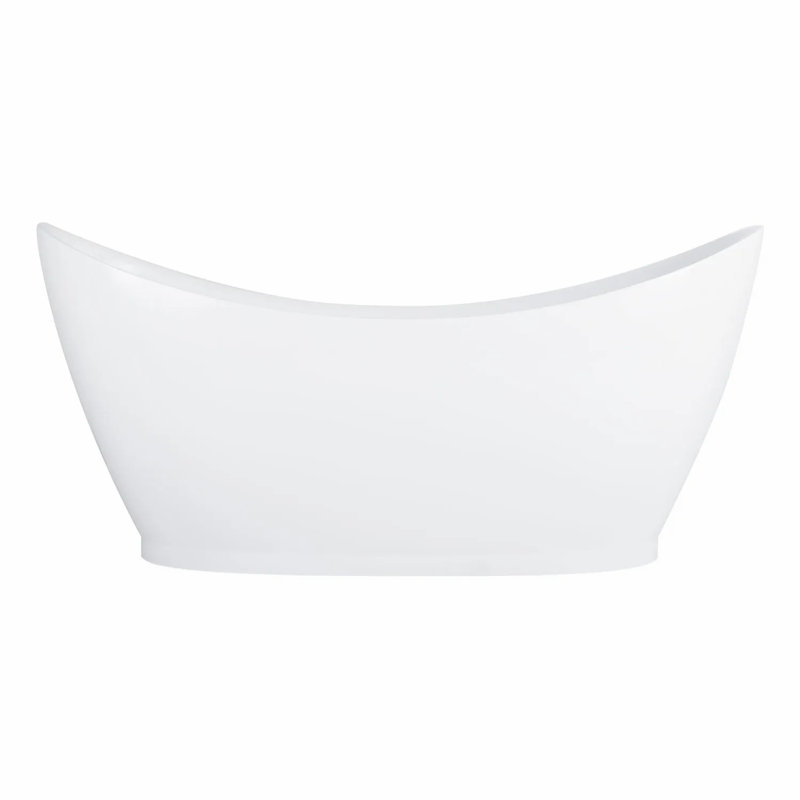 69" Torben Acrylic Freestanding Soaking Bathtub, White