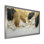 «Cordis Golden Plams Midnight Collage I» - art mural palmiers et palmiers