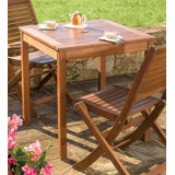 Square Eucalyptus Outdoor Bistro Table