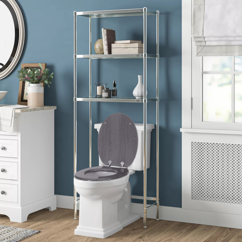 East Urban Home Premium Toilet Seat Toilet Seat With Soft Close, MDF Wood Core, Softclose Hinge, Antibacterial, Design Decor