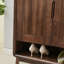 Armoire à chaussures en noyer noir