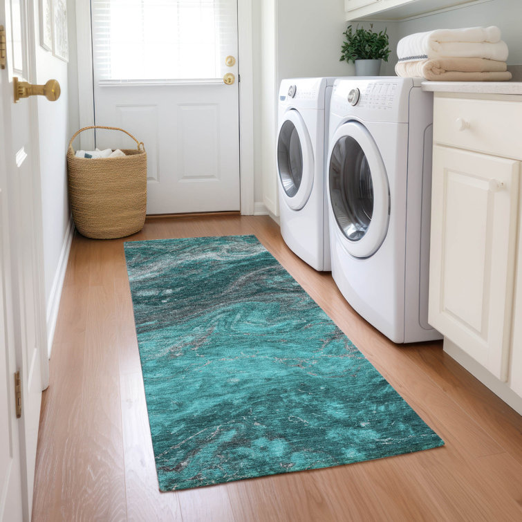 Alfonzo Stain Resistant Abstract Area Rug
