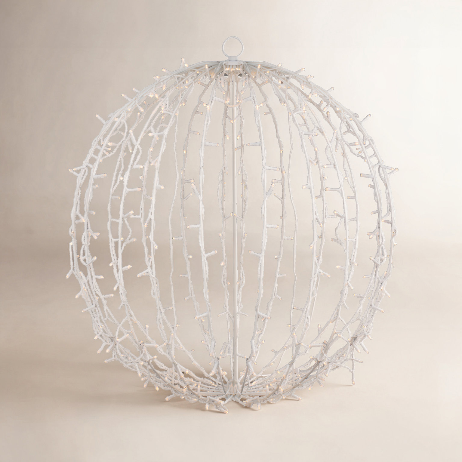 Lighted Christmas Hanging Light Ball, 34" H x 30" W x 30" D