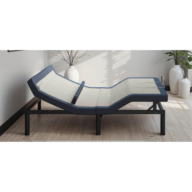Queen Adjustable Bed Base With Head/Foot Tilt And Lumbar Position Adjustment, Queen