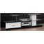 Ivana White & Black Finish TV Stand
