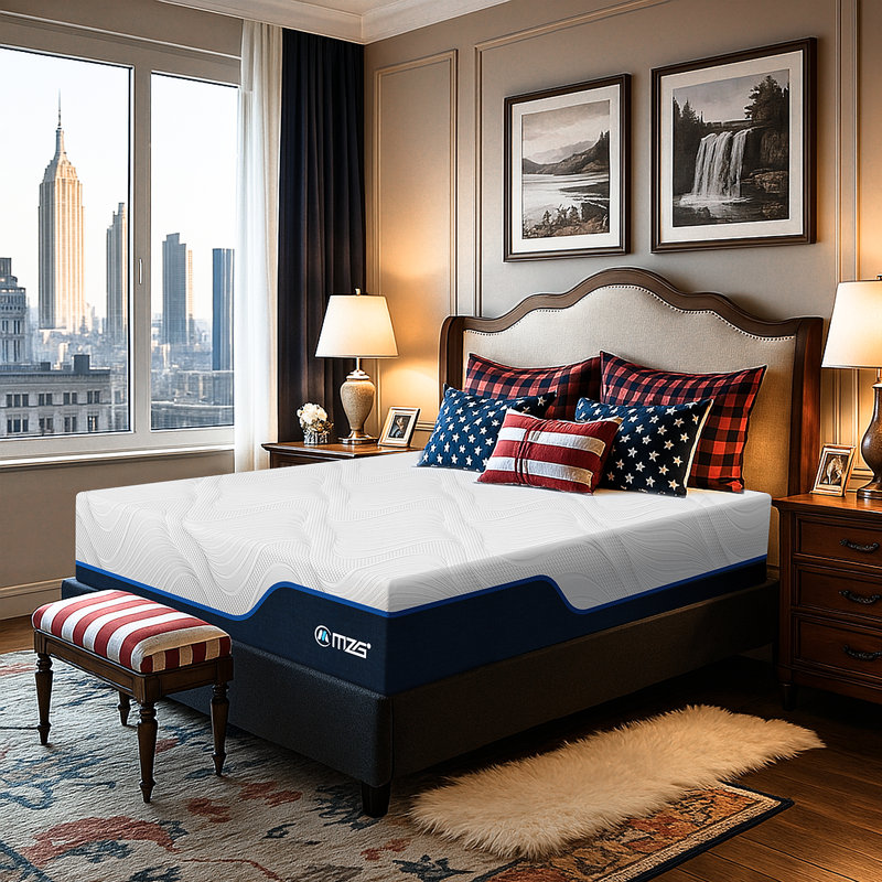 Queen Hybrid Mattress With Gel Memory Foam, Cooling & Breathable, Medium Firm Support, Motion Isolation, Certipur-US® Certified, Mattress In A Box