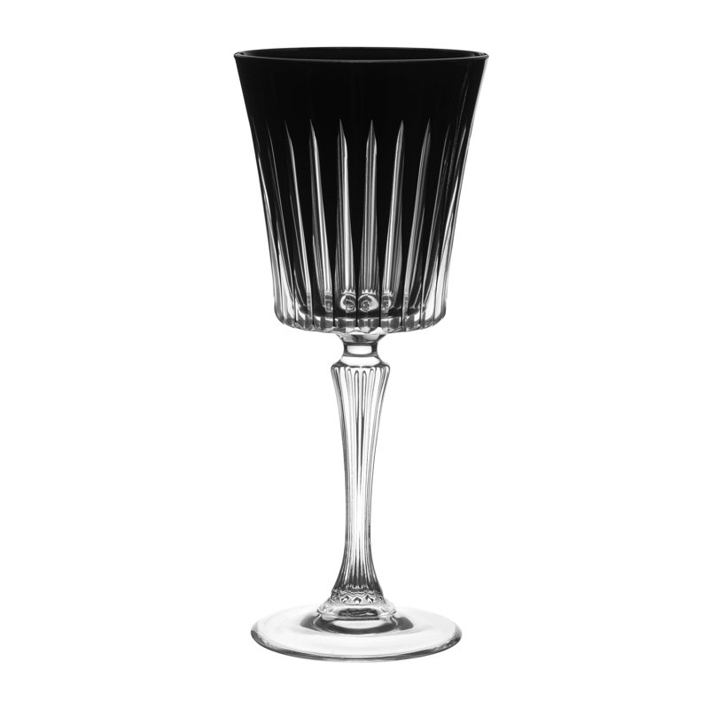 Crystal Goblet, 10 oz., Black