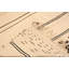Moroccan One-of-a-Kind Runner 5'7" X 12'2" 1950s Runner Wool Area Rug in Ivory/Black
