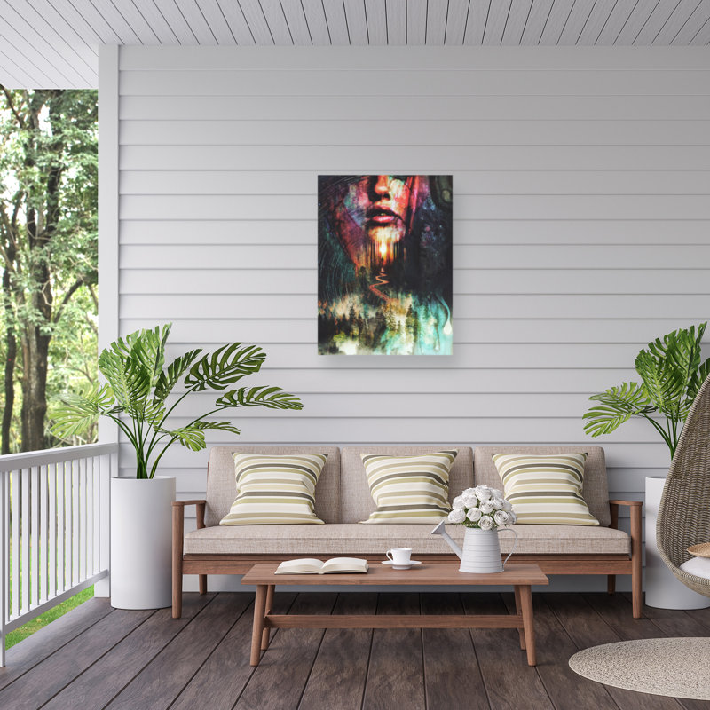 Toile d'extérieur Barrett Biggers Forest Of Illusions, H 14 po x l 19 po