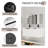 48" Wall Mounted Double Bathroom Vanity with Resin Top-1755773523