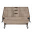 Commode cannelée 35 po Dumbo gris rustique (3 tiroirs)-173075562