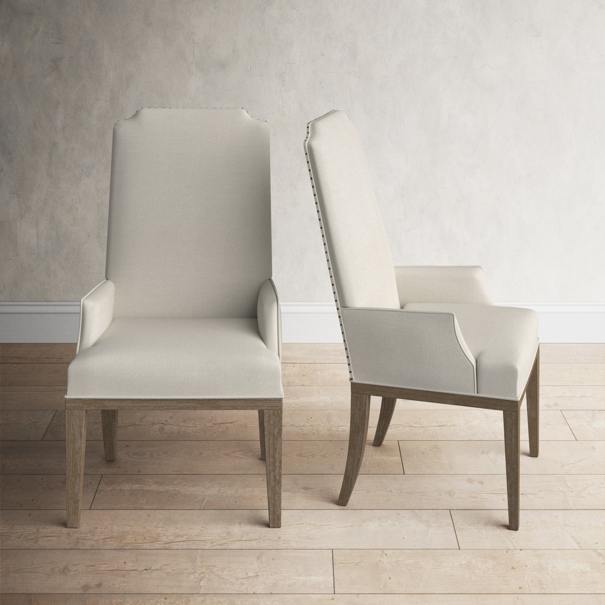 Birch Lane™ Dunnes Solid Back Arm Chair & Reviews Wayfair